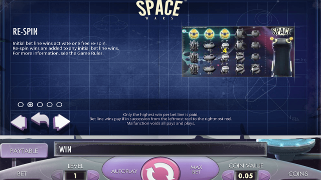 Игровой интерфейс Space Wars 4